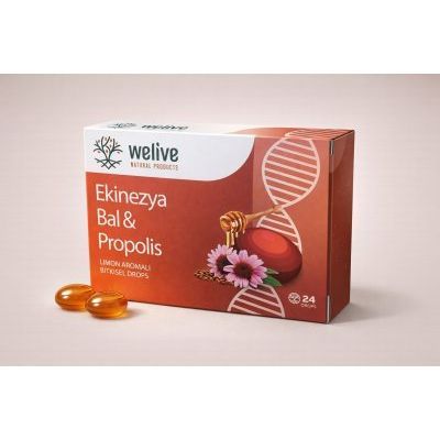 WELIVE EKİNEZYA BAL & PROPOLİS LİMON AROMALI BİTKİSEL PASTİL