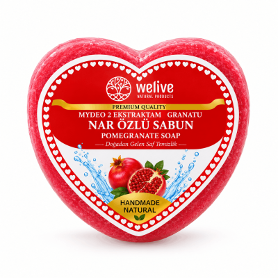 WELIVE NAR ÖZÜ EKSTRATLI KALPLİ SABUN