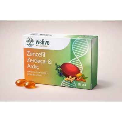 WELIVE ZENCEFİL ZERDEÇAL & ARDIÇ MANDALİNA AROMALI BİTKİSEL DROPS