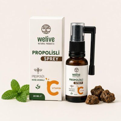 WELIVE PROPOLİSLİ SPREY + C VİTAMİNİ + NANE AROMALI 30 ML