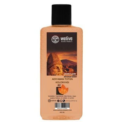 WELİVE ADIYAMAN TÜTÜN KOLONYASI 400 ML (NEMRUT) 80 DERECE