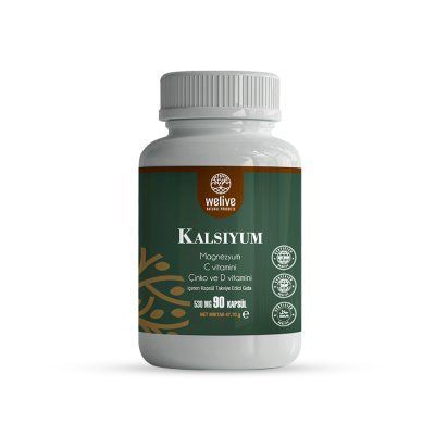 WeLive Kalsiyum (Ca+Mg+Zn+D3) 90 Kapsül